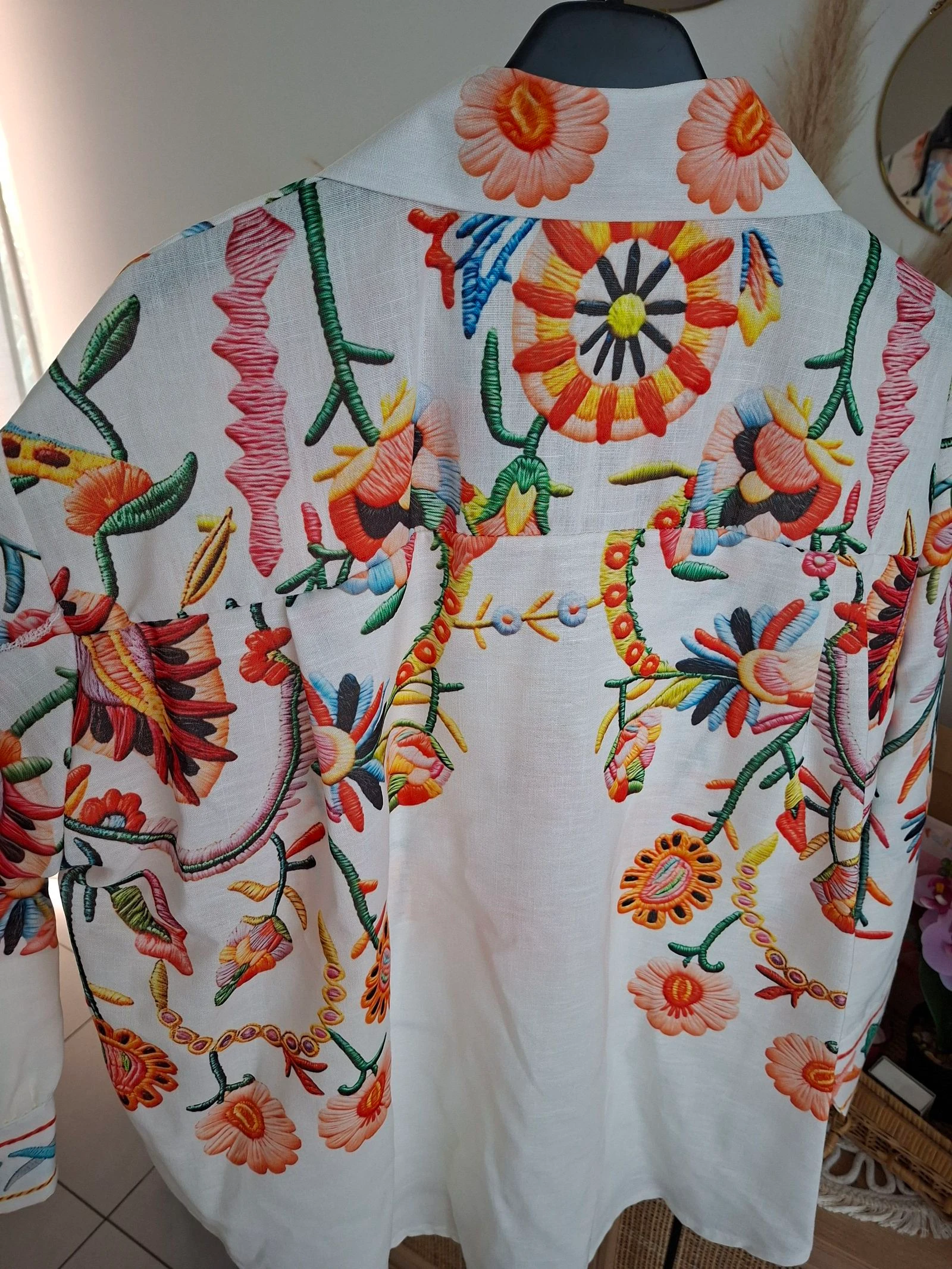 Camisa solta floral tamanho único – photo 4